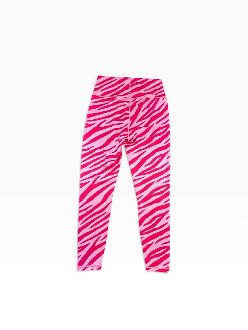 Wilo The Label Pink Zebra Stripe Women's Sports Bra and Leggings Set L - Picture 5 of 14